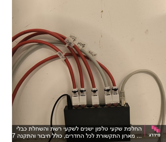 כבלים ומתג רשת בתחום טכנאות רשתות